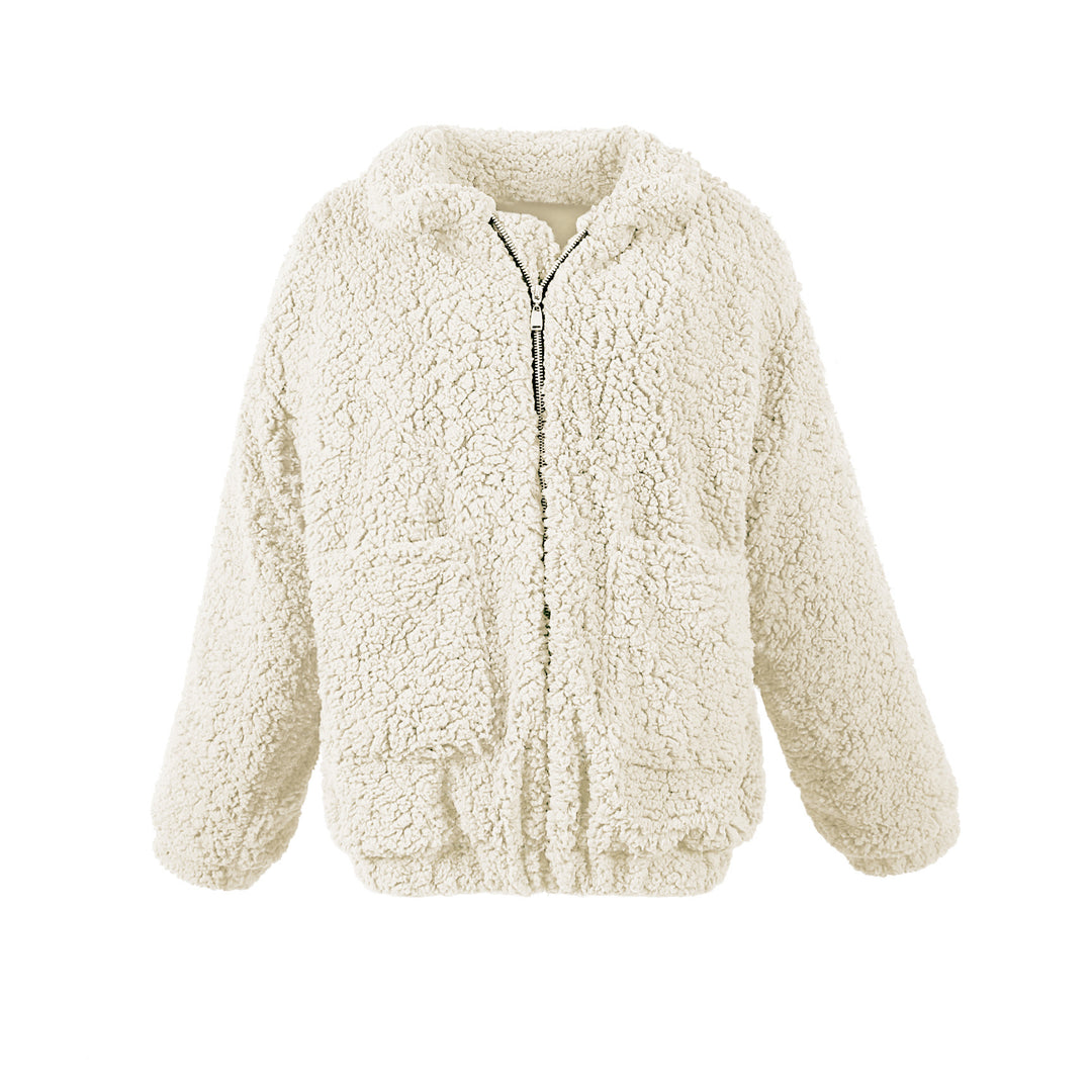 Damen Kuschelige Fleecejacke mit Reißverschluss EB
