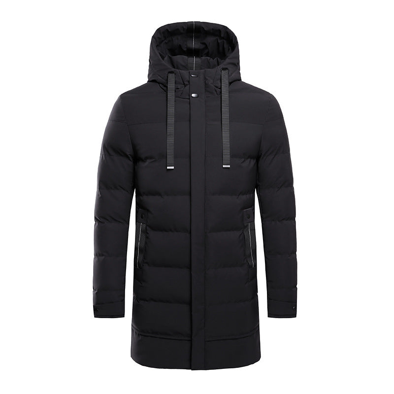 Herren isolierte Outdoor-Jacke mit verstellbarer Kapuze und funktionalen Taschen EB