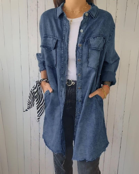 EB | Bequemes Denim Overhemdjacke