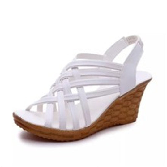 Damen Wedge-Sandalen mit elegantem Riemchen-Design und rutschfester Sohle EB
