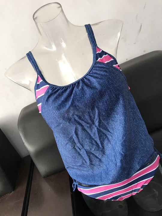 Damen Tankini mit verstellbaren Trägern und Übergroßem Schnitt EB