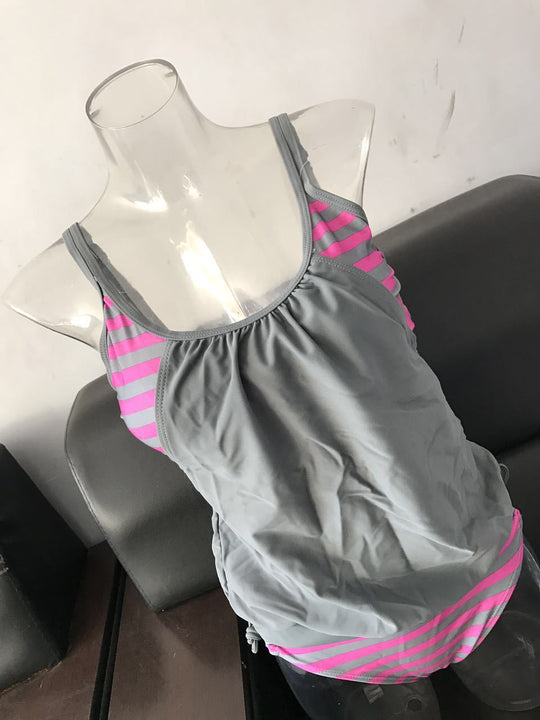 Damen Tankini mit verstellbaren Trägern und Übergroßem Schnitt EB