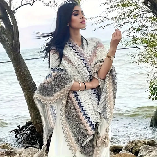 EB | Winter Poncho Strickschal