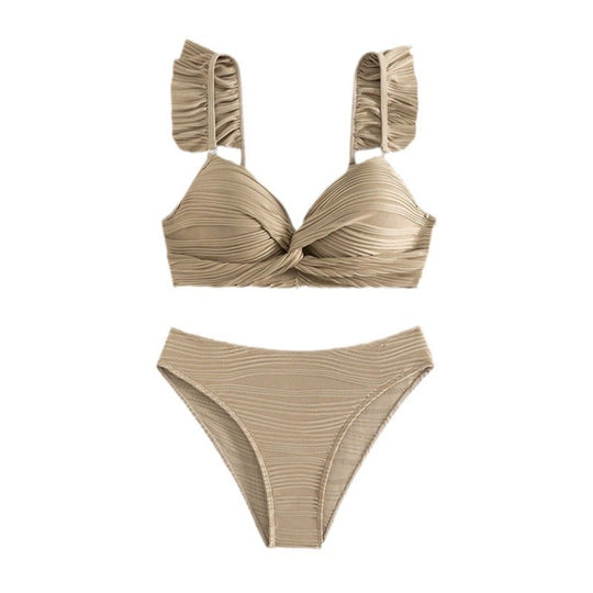 EB | Einfarbiger Flash-Strand-Bikini