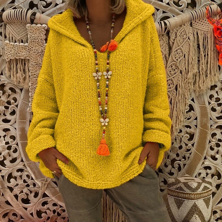 Damen Kapuzenpullover aus weichem Material mit lässigem Schnitt EB
