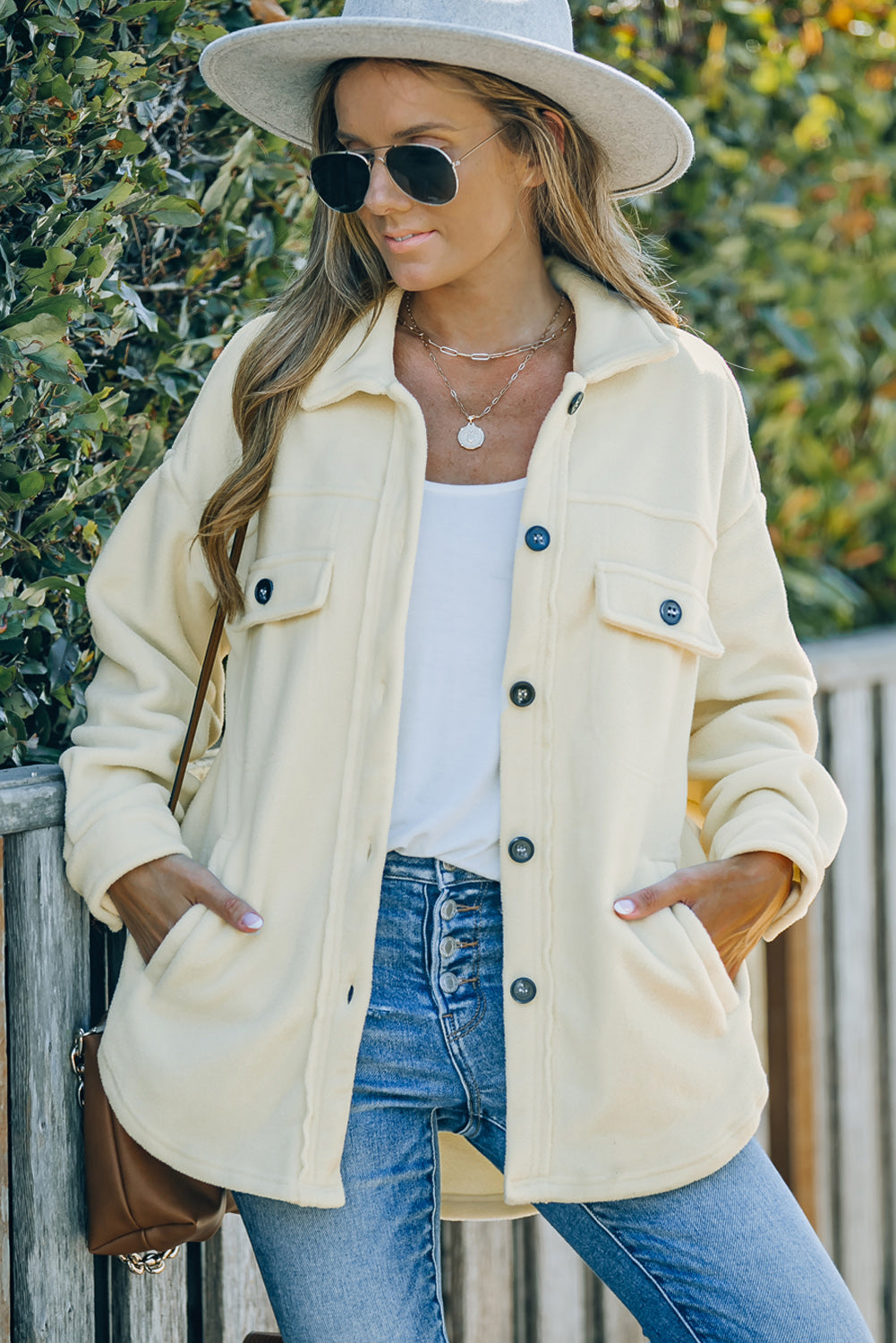 EB | Lässige Fleecejacke mit Taschen Weich und Warm Perfekt für Kühl Tage