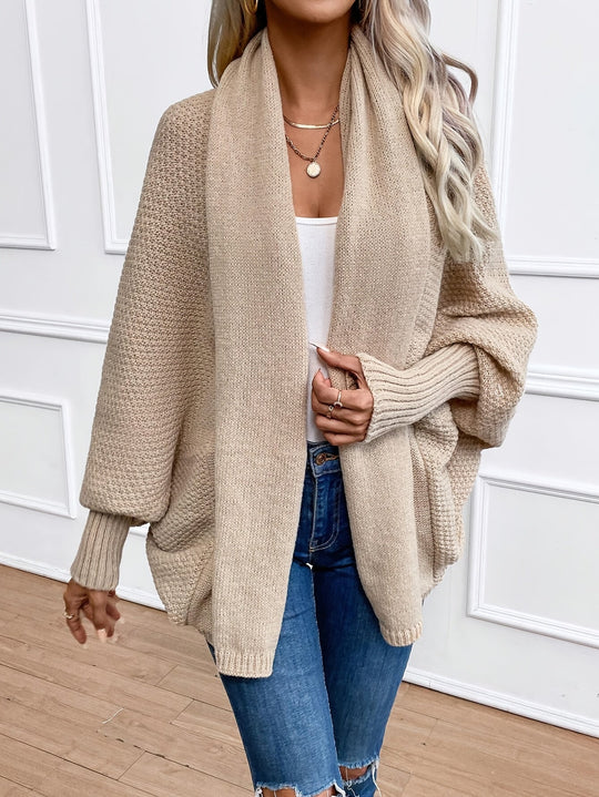 EB | Cardigan mit Übergrößenärmeln Acryl Warm und Bequem