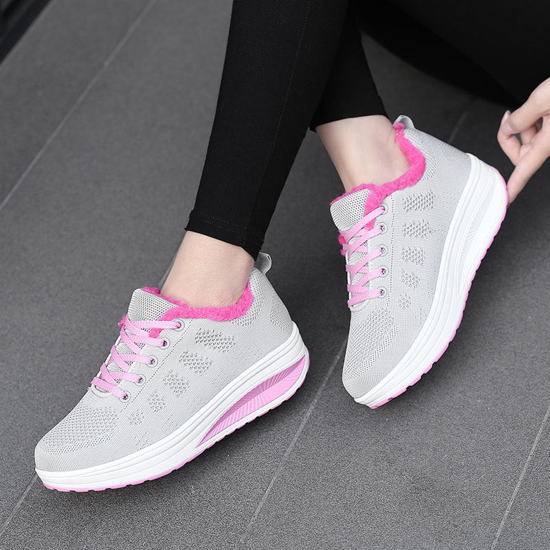 Damen Bequeme Laufschuhe mit warmem Innenfutter EB