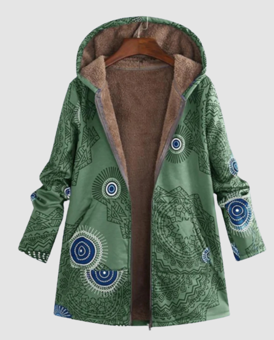Winterjacke Damen Blumenmuster | EB