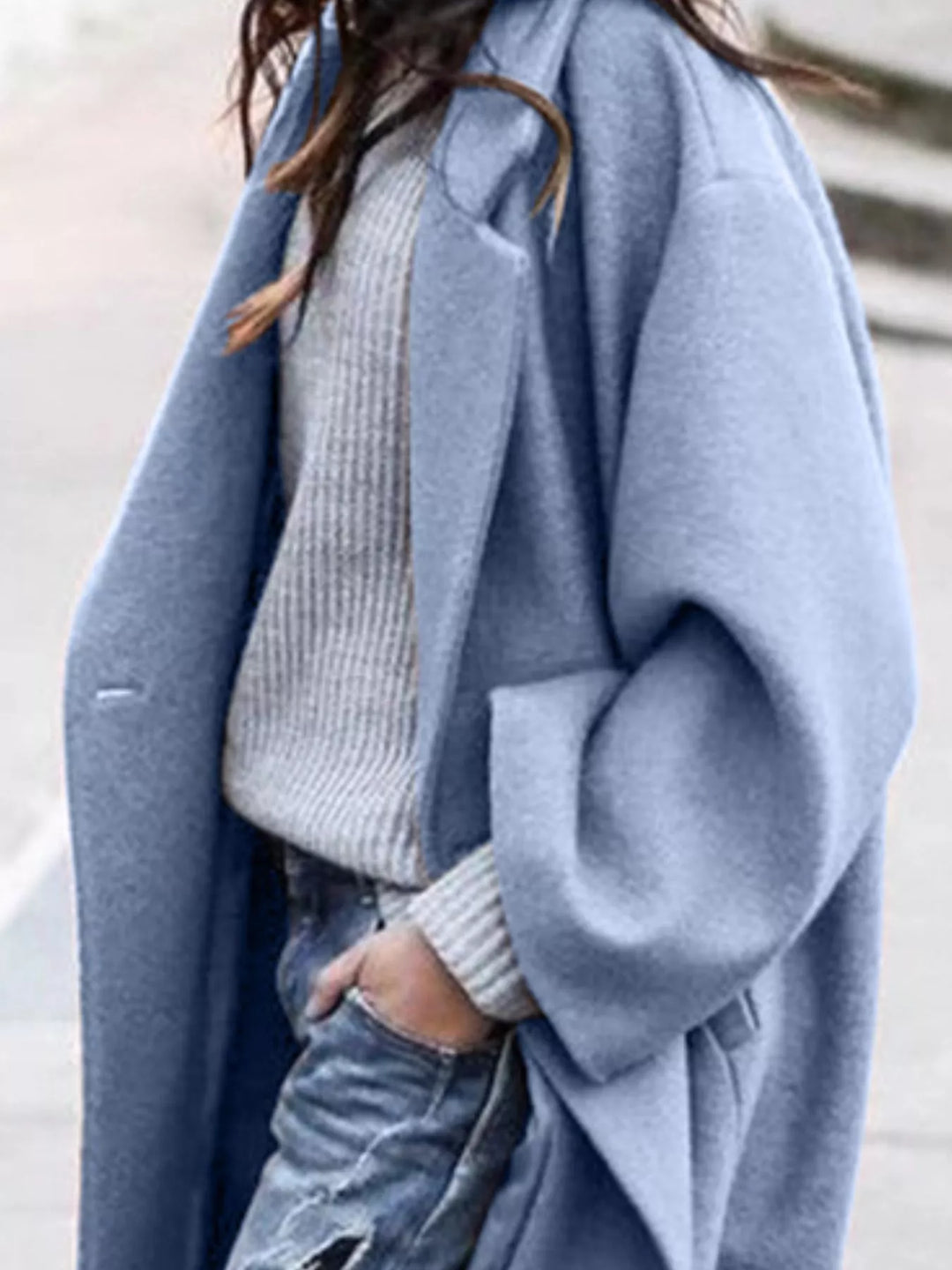 EB | Damen Oversized Langer Wintermantel
