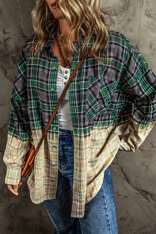 EB | Patchwork Cam Jacket in Checkered Cotton Blend Trendy und Unique