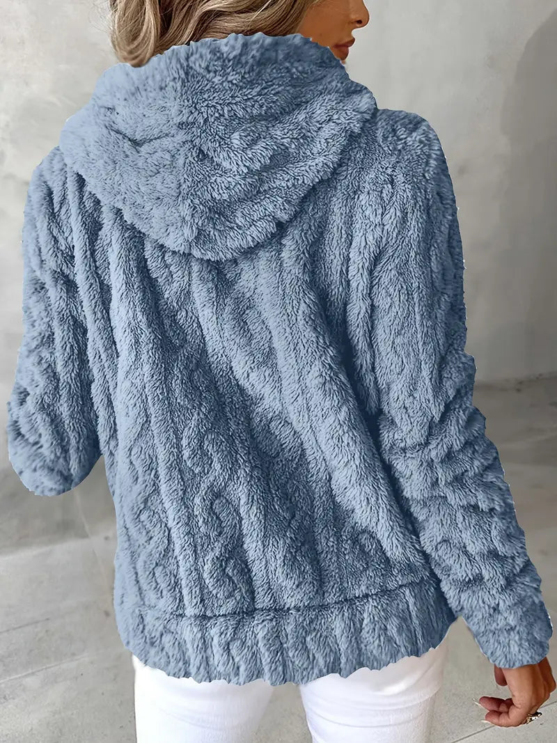 EB | Weiches Kapuzen Sweatshirt mit Reißverschluss