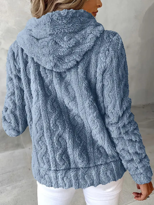 EB | Weiches Kapuzen Sweatshirt mit Reißverschluss