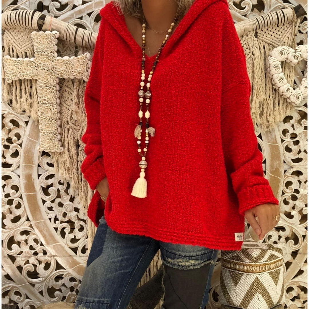 Damen Kapuzenpullover aus weichem Material mit lässigem Schnitt EB