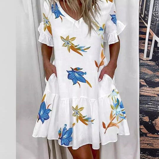 EB | Pendelkleid mit V-Ausschnitt