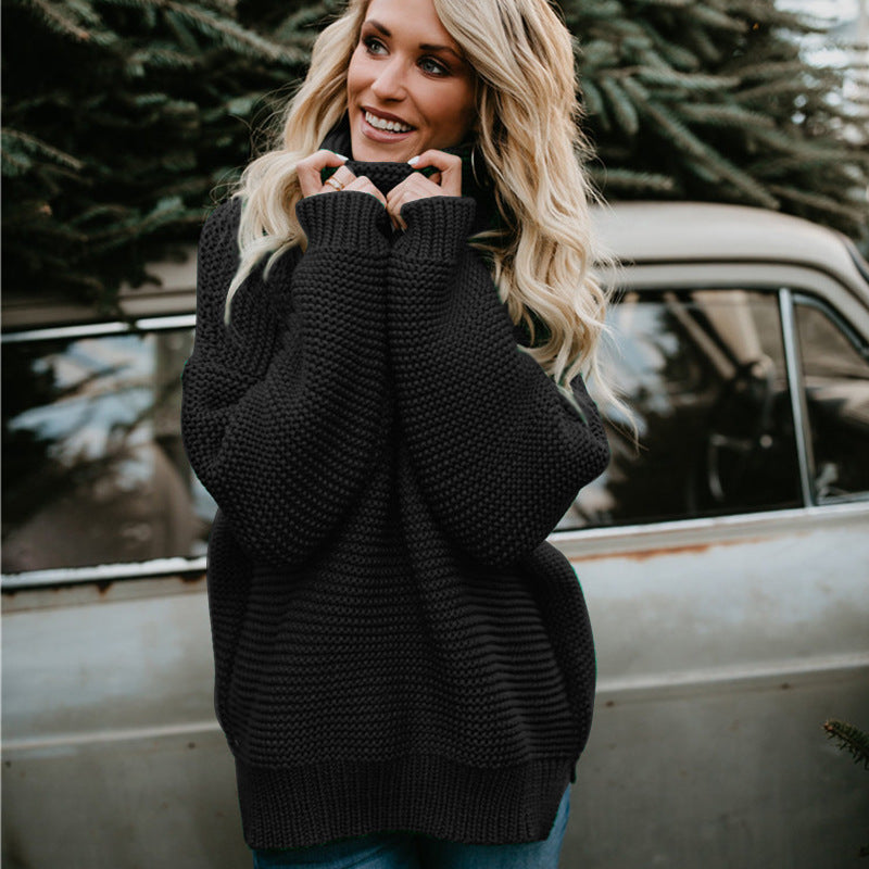 Damen kuscheliger Rollkragenpullover EB