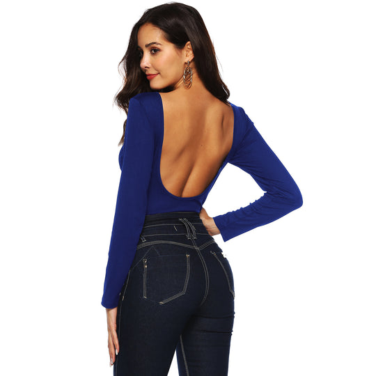 Damen Körperanpassendes Langarm-Body EB