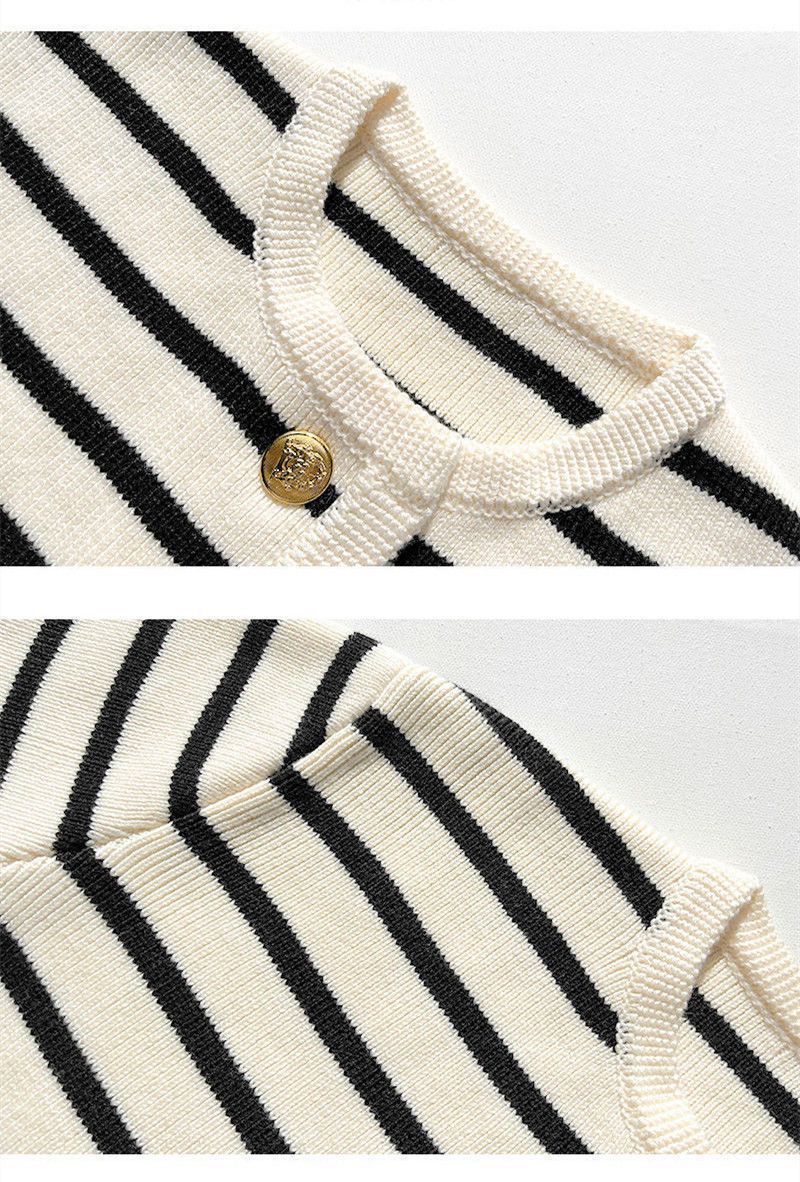 EB | gestreifter Strickpullover für herbstliche Lagenlooks