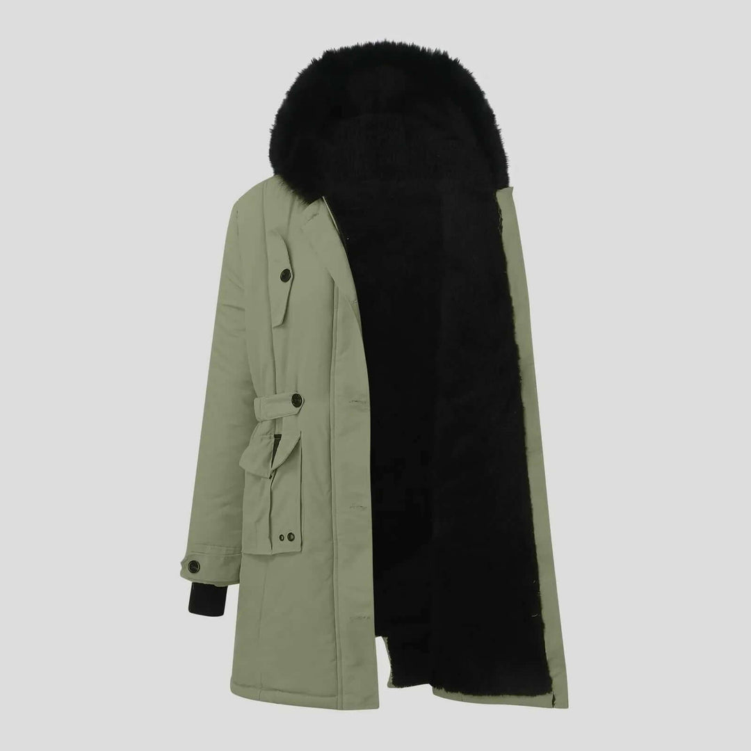 EB | Damen Winter Parka mit luxuriösem Kunstfellkragen