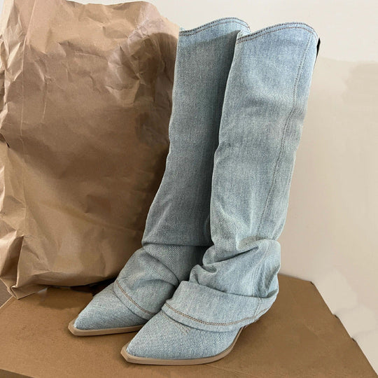 Winterfeste Denim Boots für Damen EB