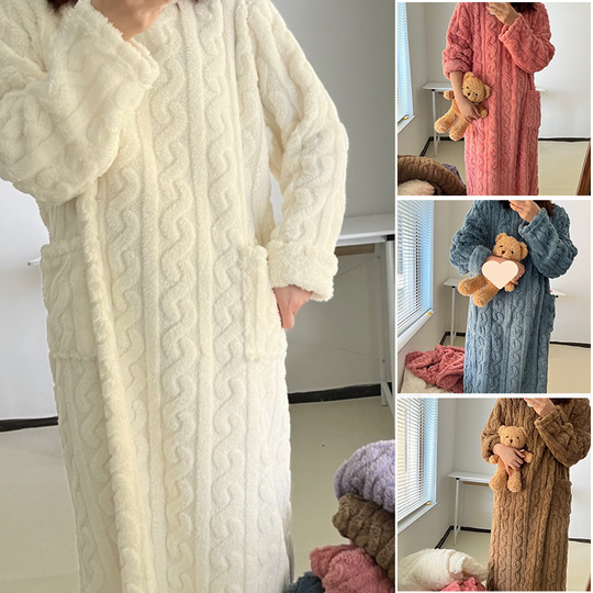 EB | Winter korallen Samt-Homewear