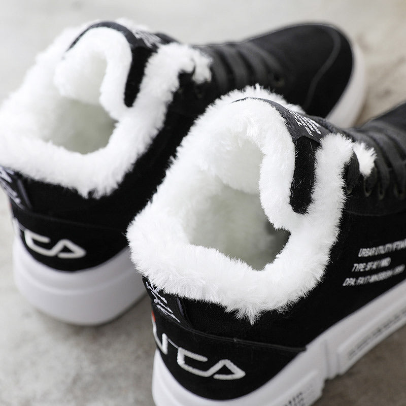 Damen Winterliche High-Top Sneaker mit kuscheligem Innenfutter und rutschfester Sohle EB