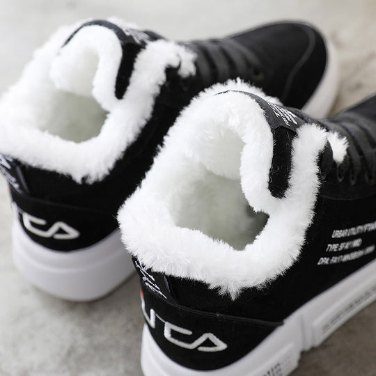 Damen Winterliche High-Top Sneaker mit kuscheligem Innenfutter und rutschfester Sohle EB