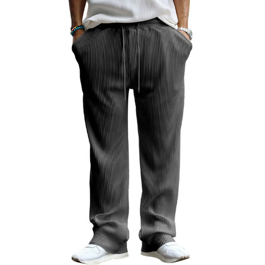 EB | Dropping Gestreifte Hose mit hoher Taille und weitem Bein