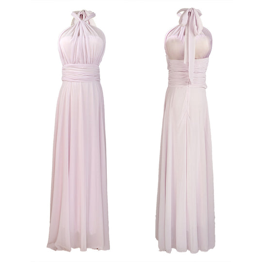 Damen Maxikleid mit elegantem Wickel-Oberteil und fließendem Rock EB