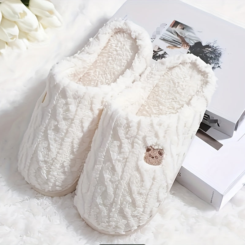 Kuschelhausschuhe Mit Strickmuster Bella EB