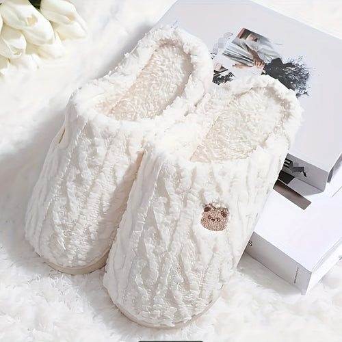 Kuschelhausschuhe Mit Strickmuster Bella EB
