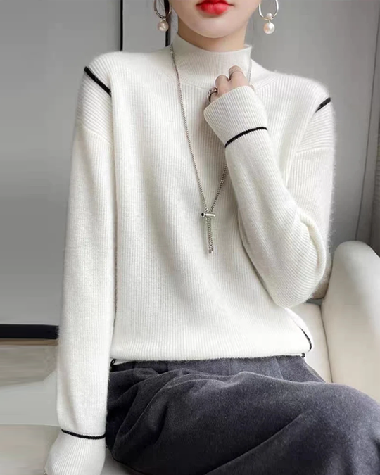 EB | Eleganter schlichter Rollkragenpullover