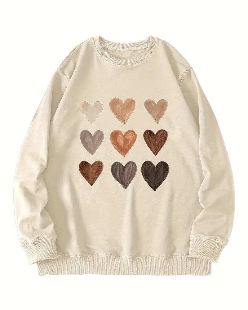 EB | Buntes Herzförmiges Pullover