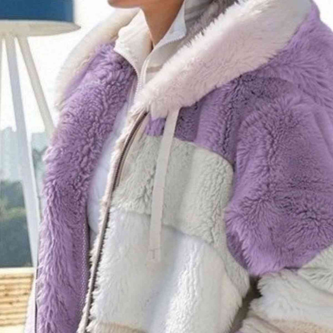 EB | Color Block Zip-Up Kapuzenjacke