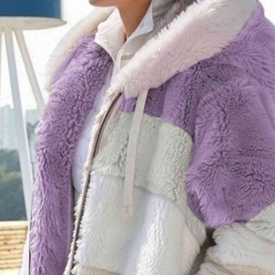 EB | Color Block Zip-Up Kapuzenjacke