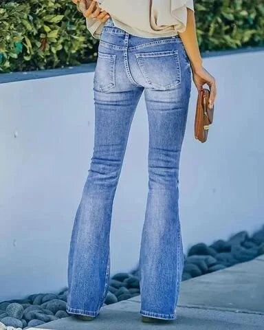 EB | Bootcut-Jeans mit hoher Taille
