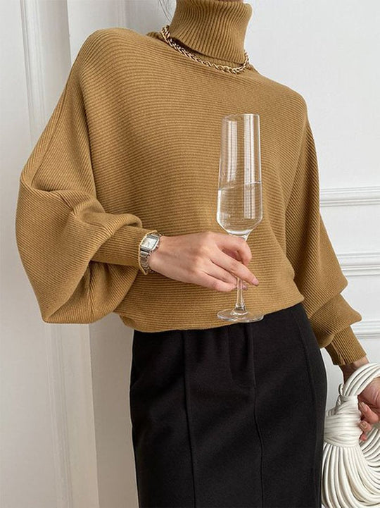 EB | Khaki Rollkragenpullover