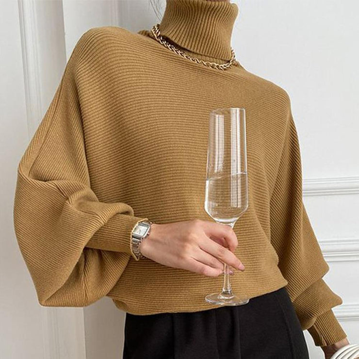 EB | Khaki Rollkragenpullover