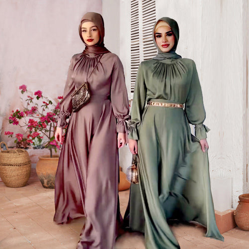 EB | Elegant Satin Gebundenes Kleid