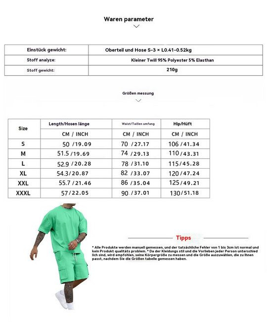 EB | T-Shirt Werkzeugshorts Sportanzug