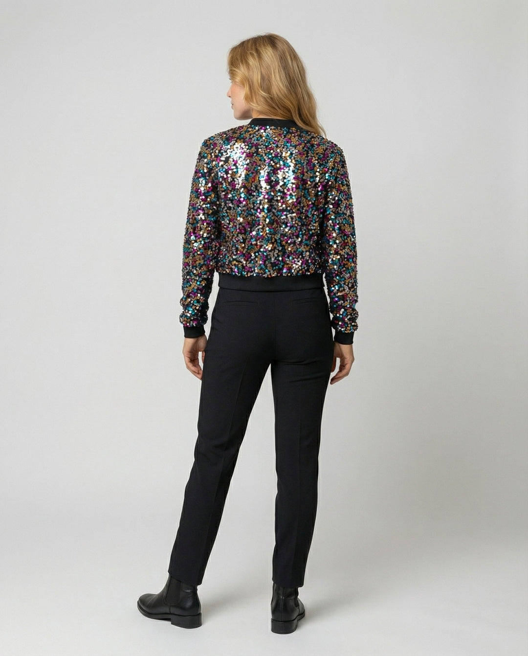 Damen Bomberjacke mit Pailletten | EB