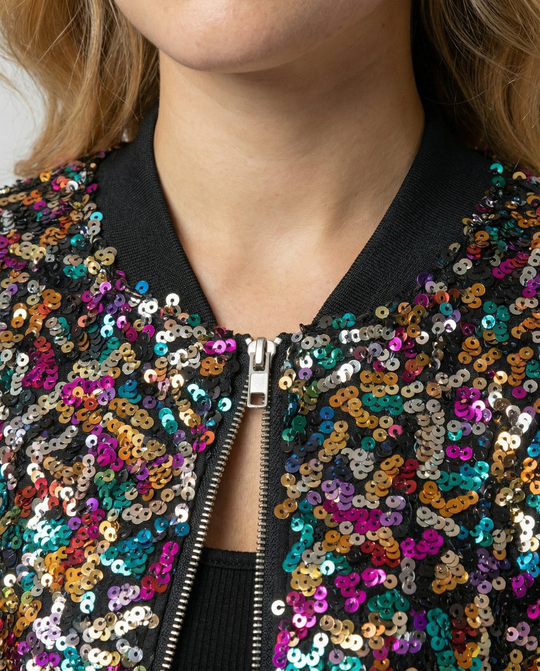 Damen Bomberjacke mit Pailletten | EB