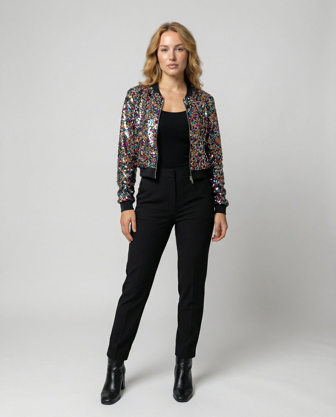 Pailletten Bomberjacke Damen | EB