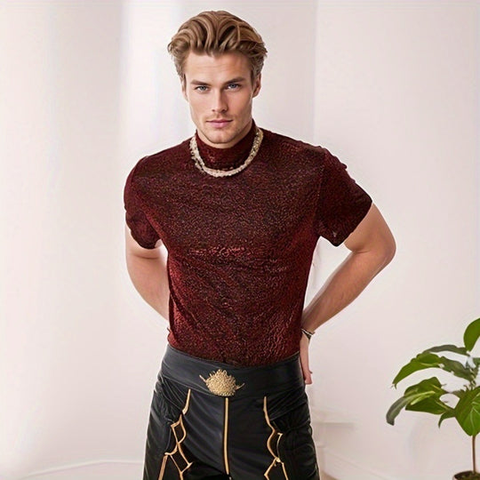 EB | Enges Rollkragen-Stretch-T-Shirt