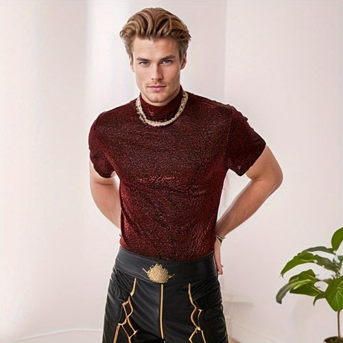 EB | Enges Rollkragen-Stretch-T-Shirt