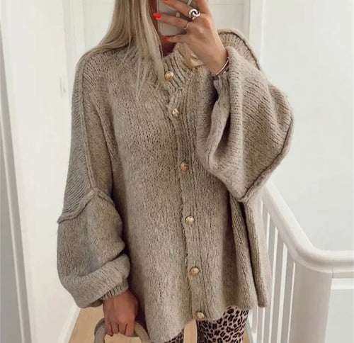 EB | Gemütlicher Oversized Strickcardigan-Pullover