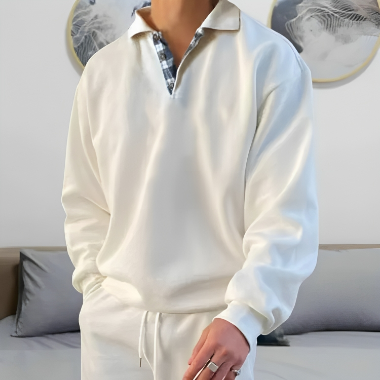 EB | Lässiger Polo Pullover Sweatshirt