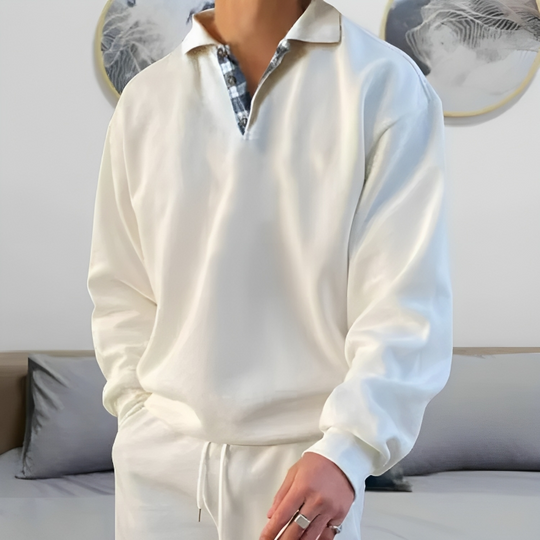 EB | Lässiger Polo Pullover Sweatshirt