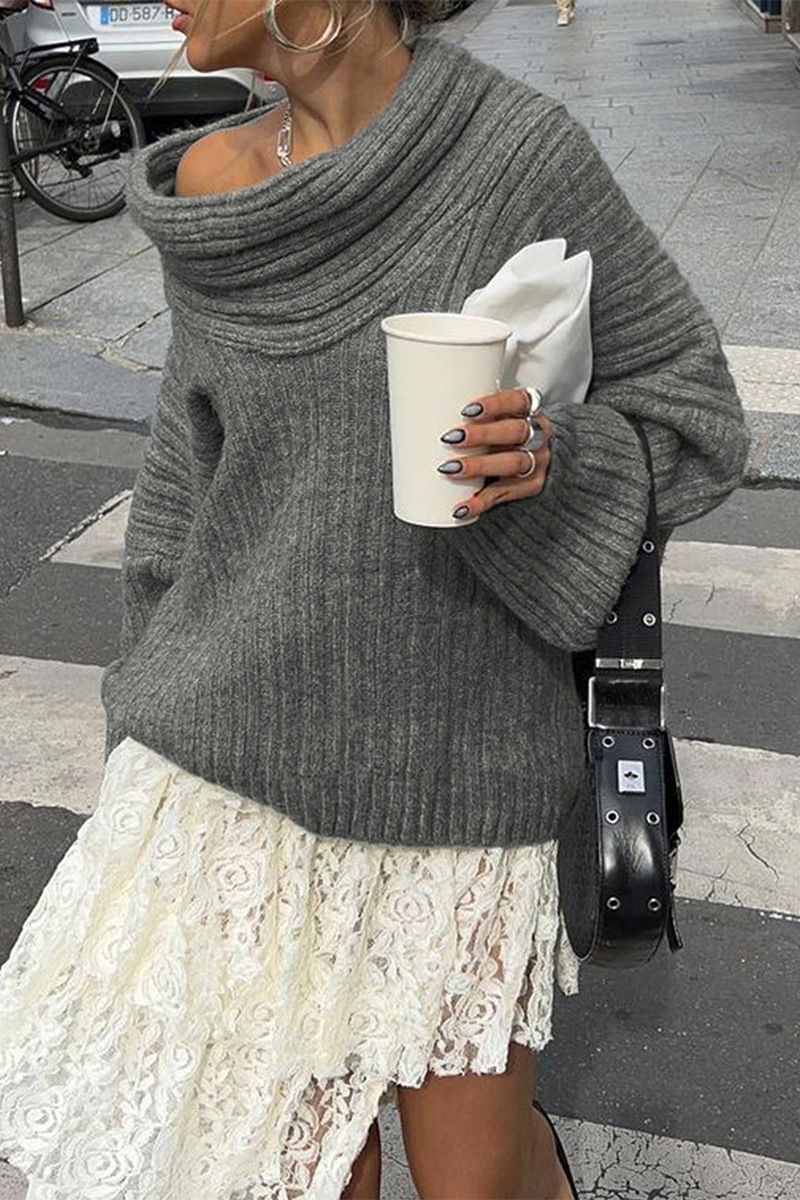 EB | chunkiger, gestrickter Wintersweatshirt