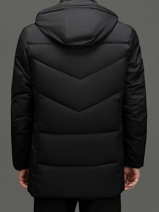 EB | Warme Pufferjacke mit Kapuze Polyester Stil und Schutz